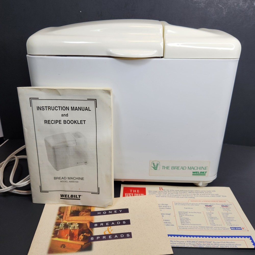 Welbilt Bread Machine 1 lb & Dough Maker 1.5 lb ABM2100 Fully Automatic Complete