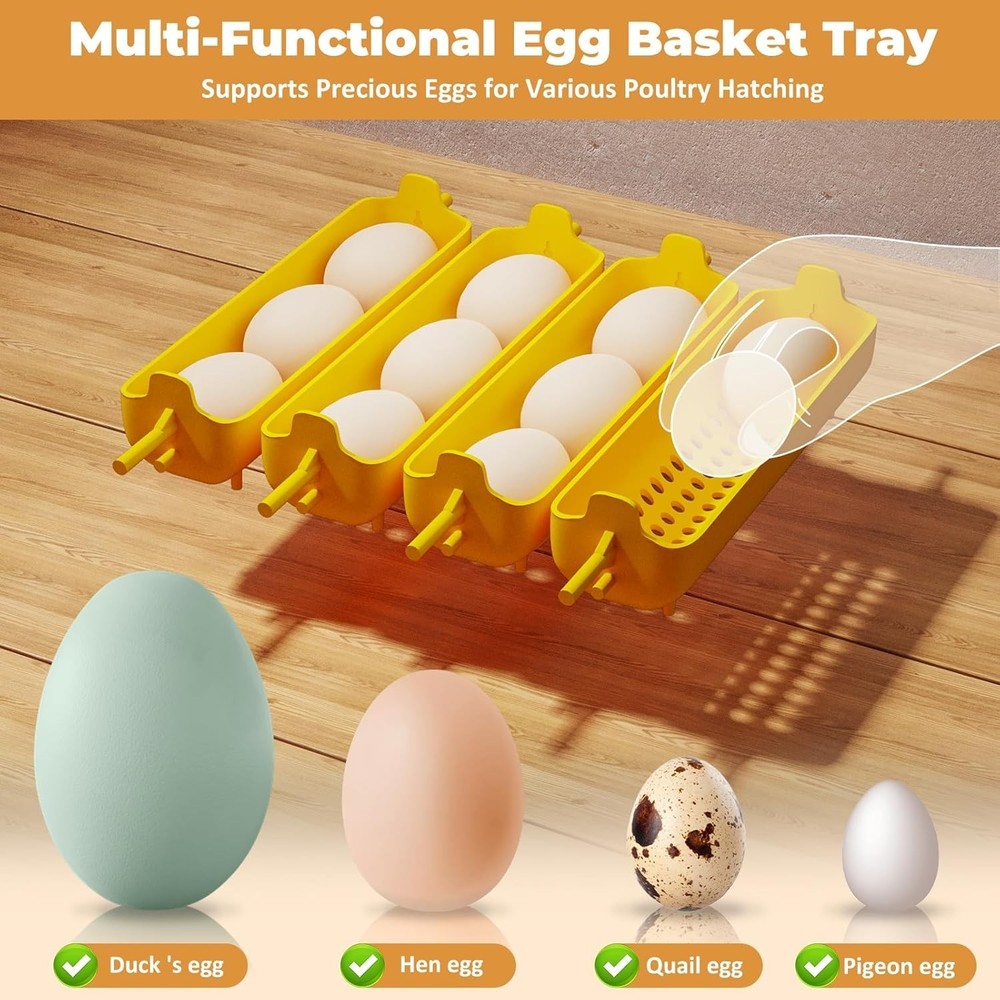 Egg Incubator with Automatic Egg Turning and Humidity Control 16 Eggs