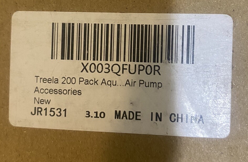 Treela 200 Pack Aquarium 1 Inch Air Stone Cylinder Black Bubble Diffuser