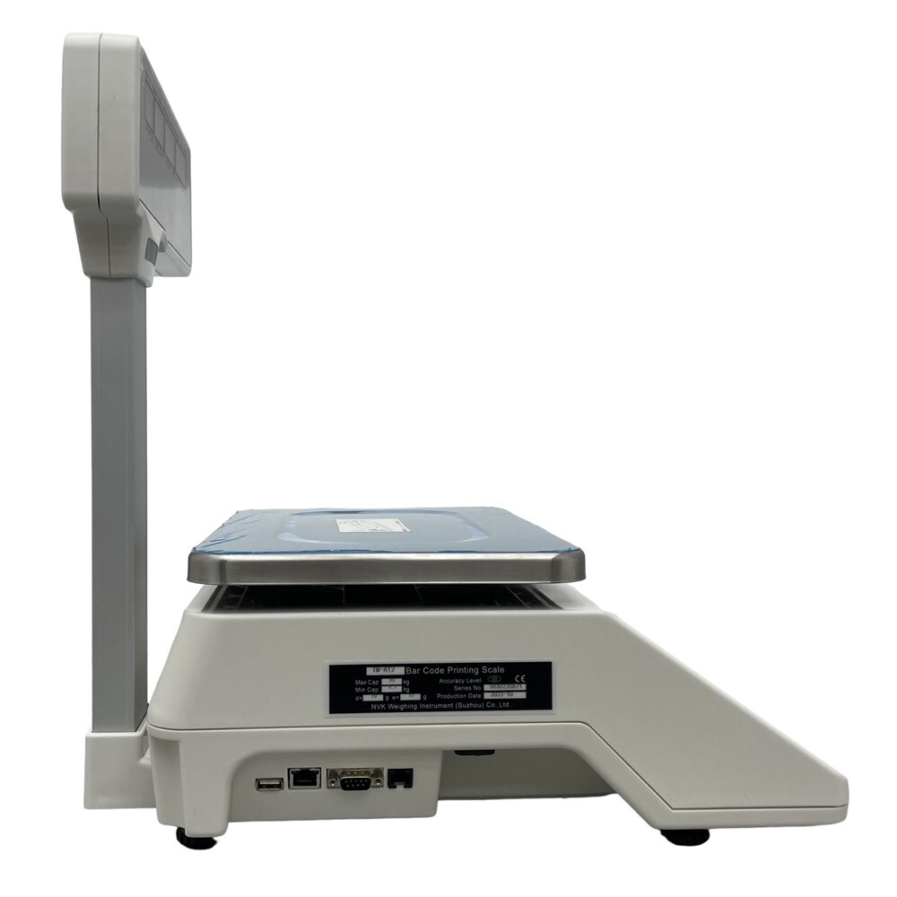 30Kg/66Lbs Digital Price Computing Scale Thermal Printer Four-window Pole Market