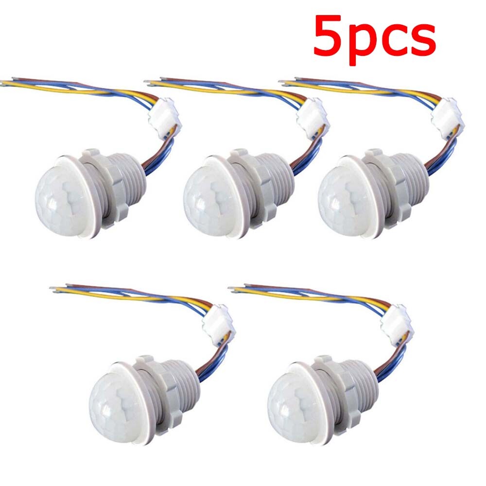 5Pc PIR Infrared Motion Sensor Detector 110V Smart Switch Light Lamp Switch Auto