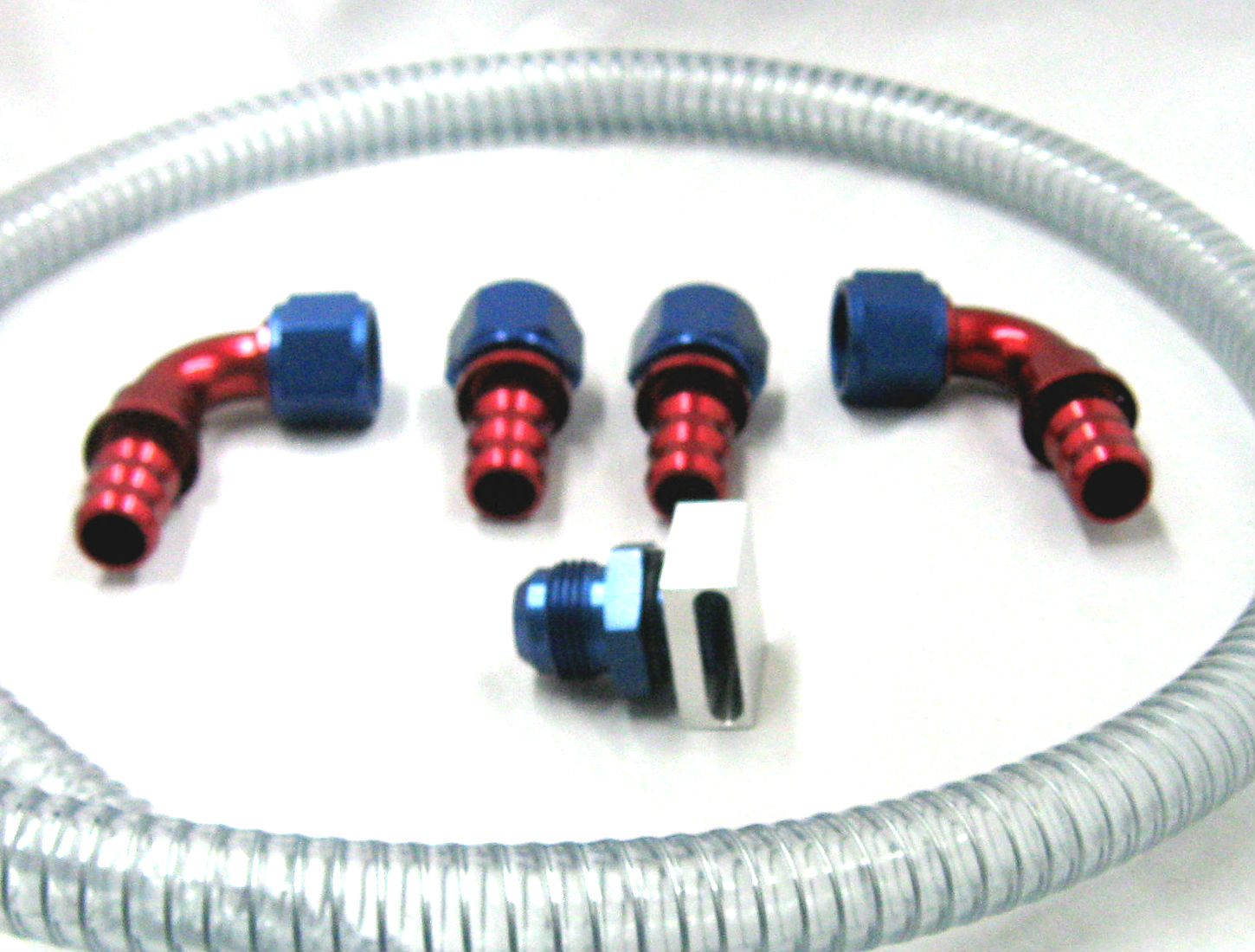 12 AN Vacuum Pump Hose & Fitting Kit,With oil Baffle Drag Race Street Marine