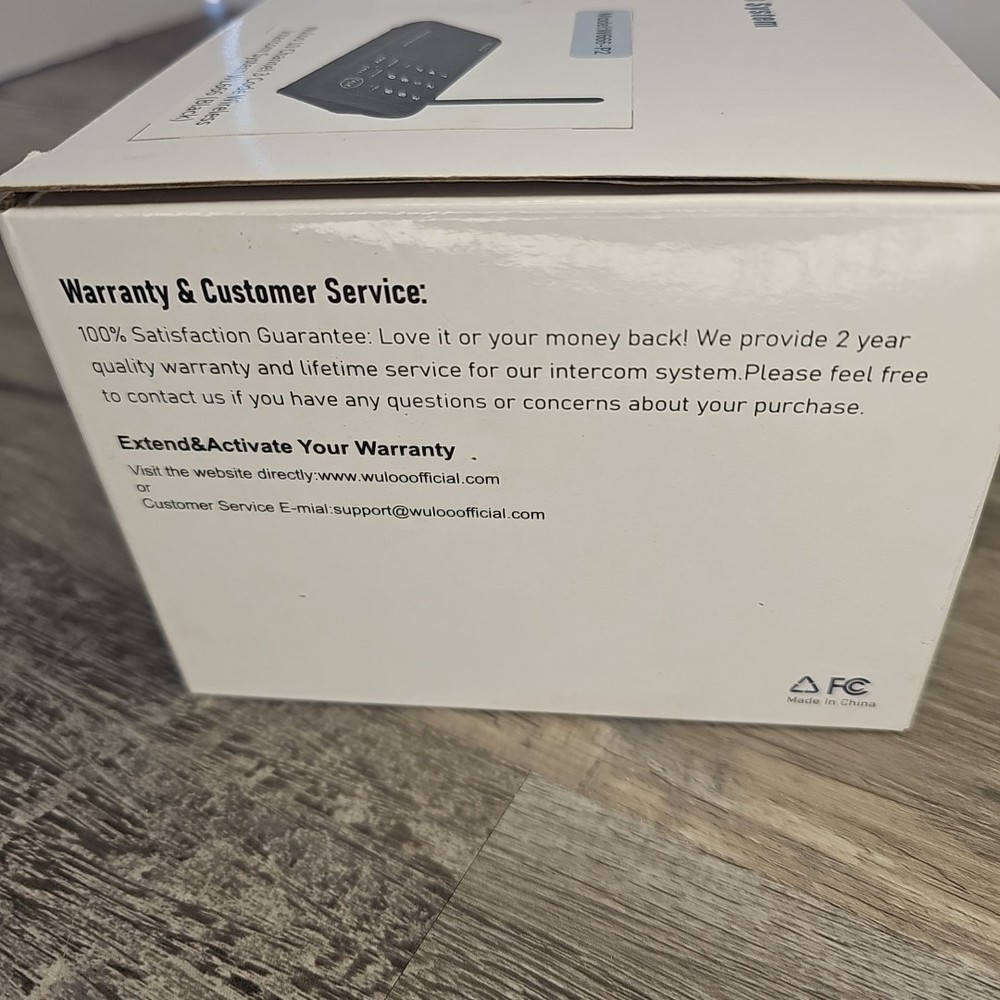 Wuloo Wireless Home Intercom System - 2 Pack Multichannel W666-P2 - Black