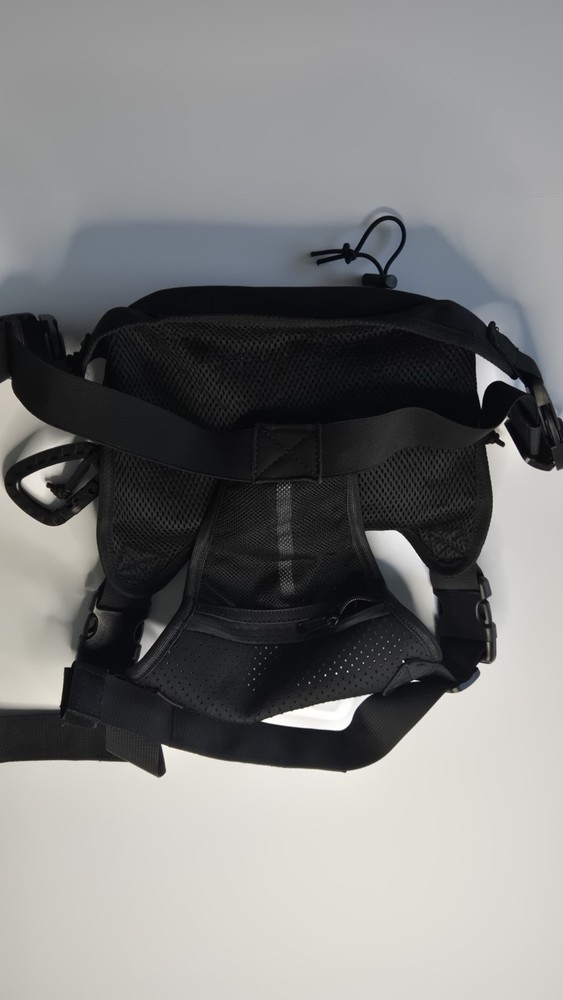 Black Tactical Chest Rig Nylon Mesh Adjustable Multiple Pockets-LarkO (COD086)
