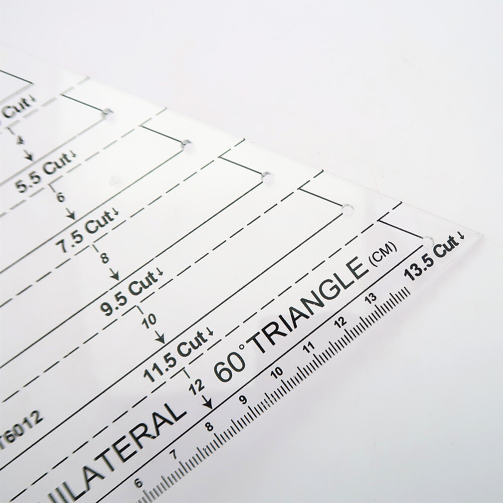 Patchwork Ruler 60 Degree Triangle Quilting Ruler Patchwork Acrylic Template