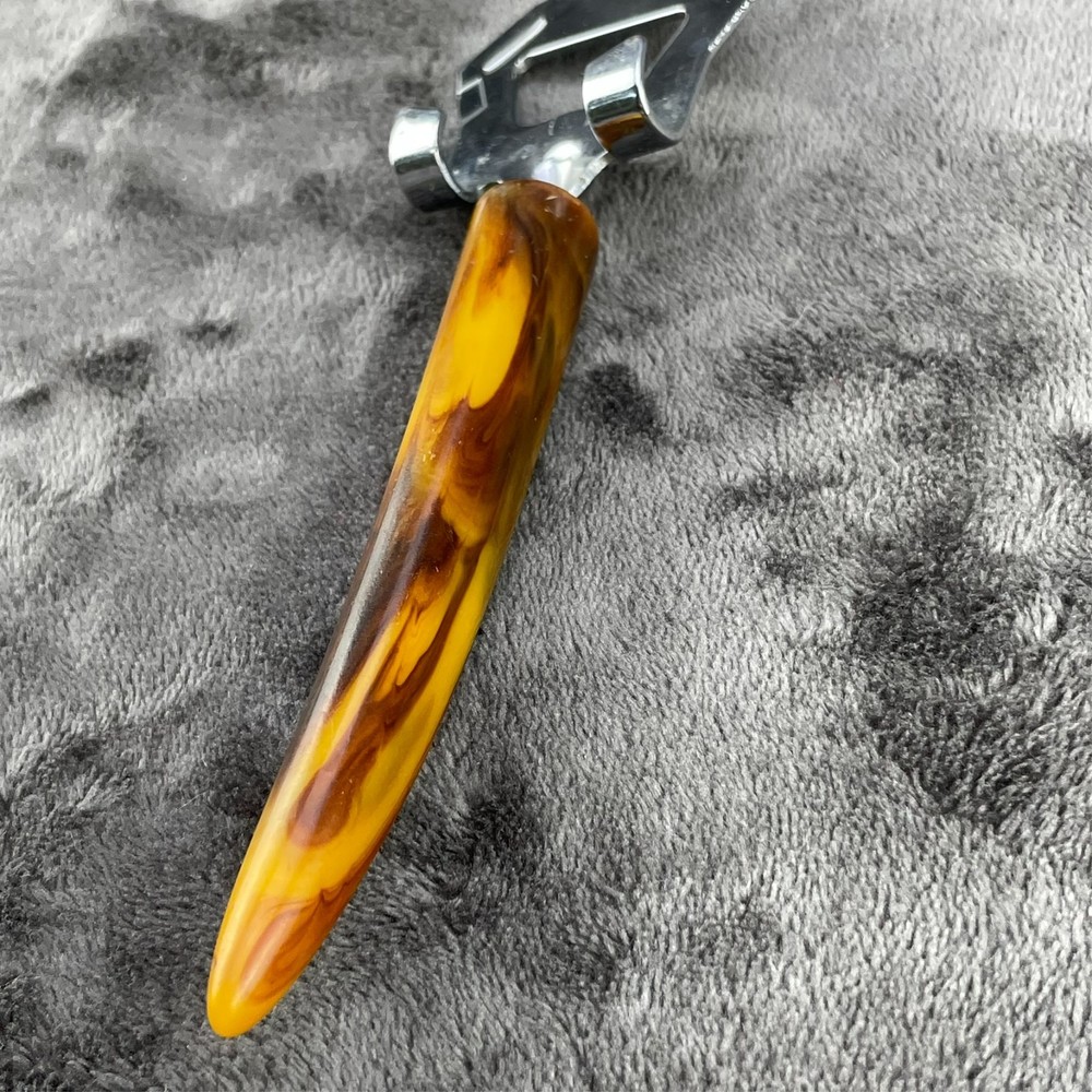 Butterscotch Bakelite Meat Fork and Bottle Opener