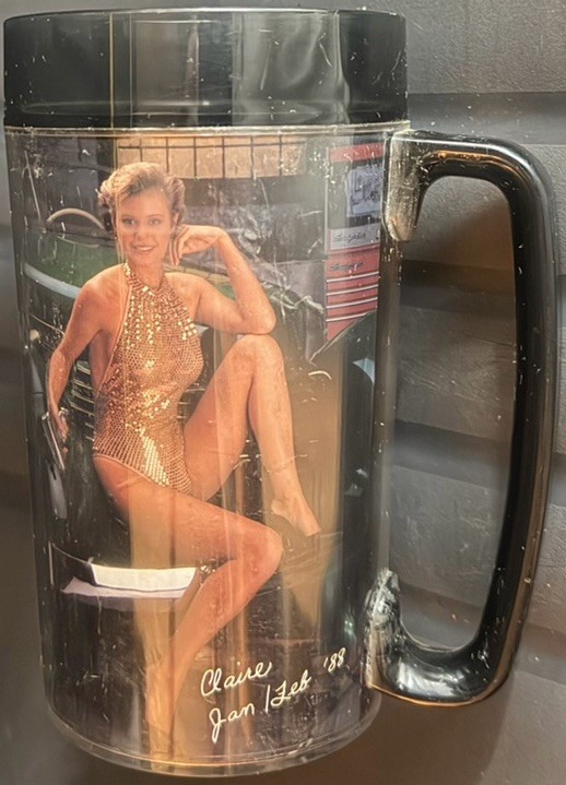 Vintage Snap-On Tools 1988 Toolmate Edition Insulated Mug/Cup Claire Jan/Feb ‘88