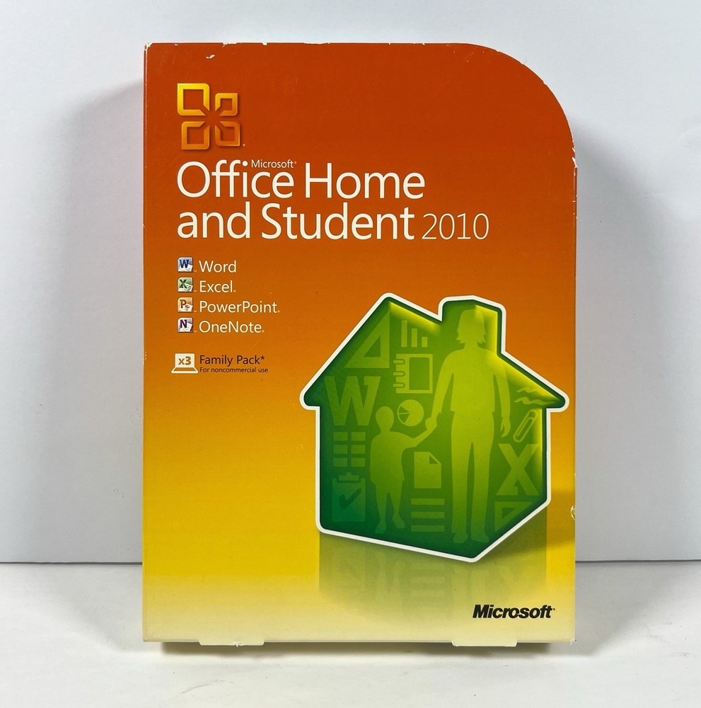Microsoft Office Home and Student 2010 Software for Windows w/ Product Key