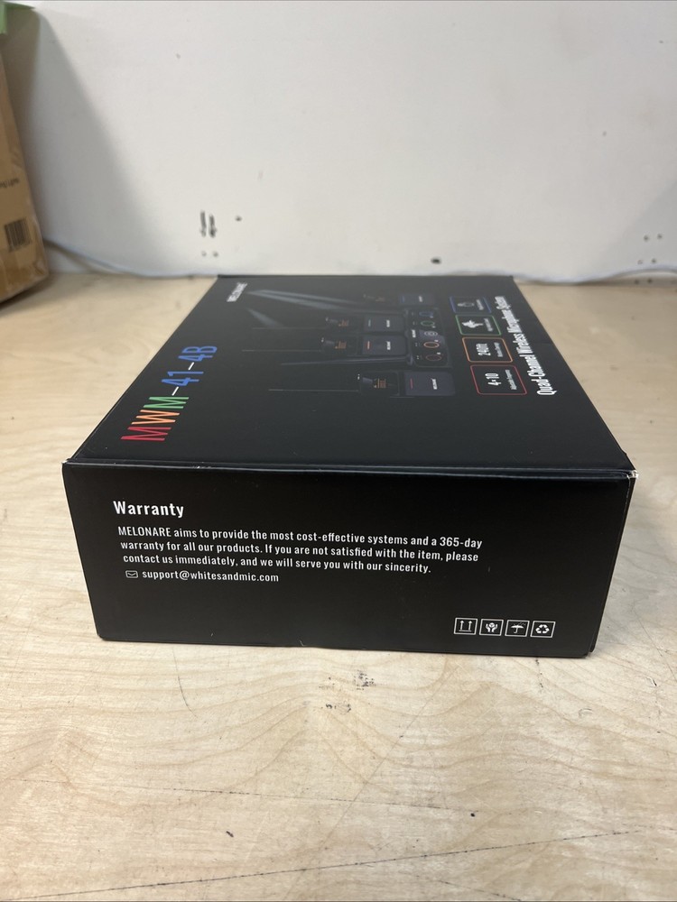 4-Channel Wireless Microphone System,UHF Compact Cordless Mic Set