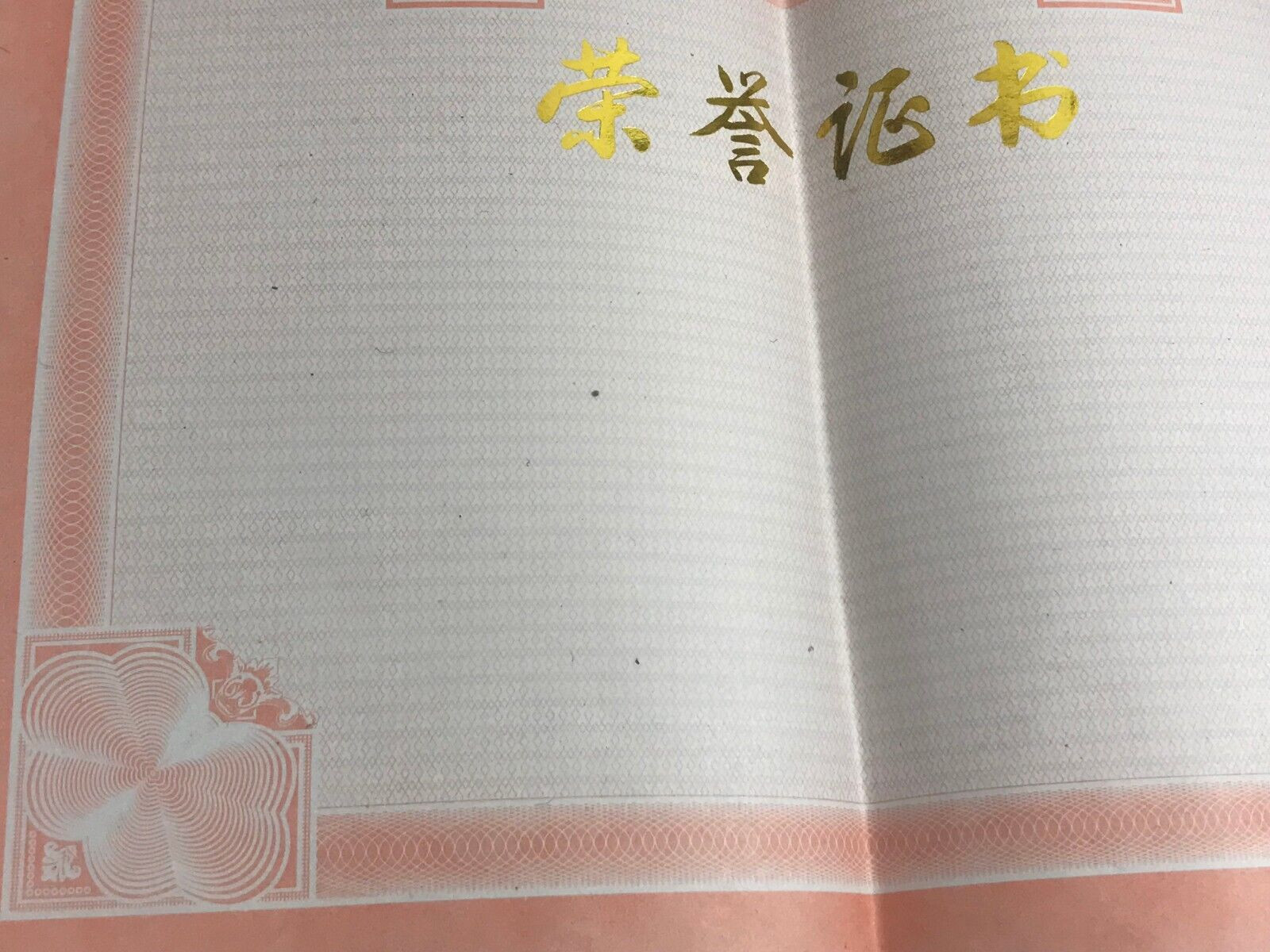 Chinese Certificate Of Merit Holder China