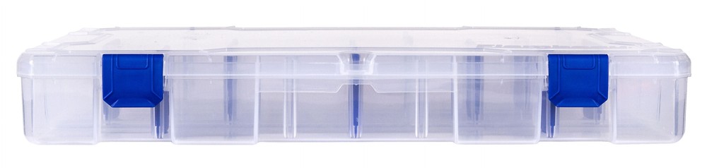 FISHING TACKLE BOX Large, Clear Plastic