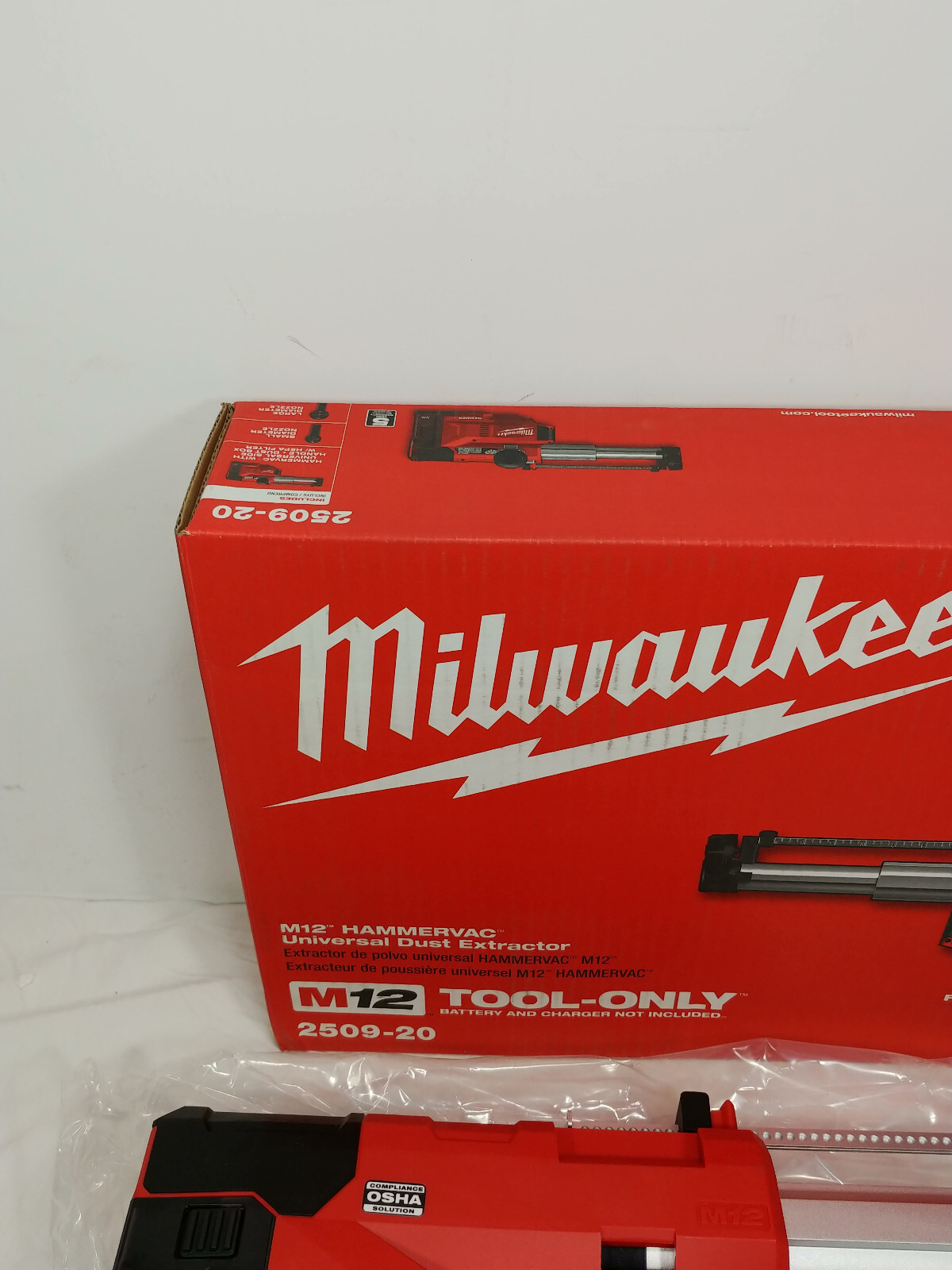 Milwaukee Tool 2509-20 M12 Hammervac Universal Dust Extractor (Tool Only)