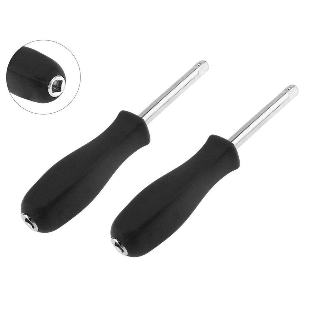 4PCS 1/4" Drive Spinner Screwdriver Socket Nut Driver Handle Extension Bar Tool