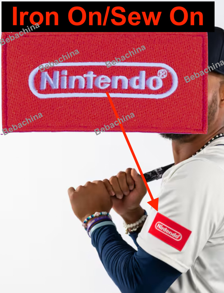 Nintendo Patch Seattle Mariners Ad PATCH Home Baseball Jersey Patch EMBROIDERED