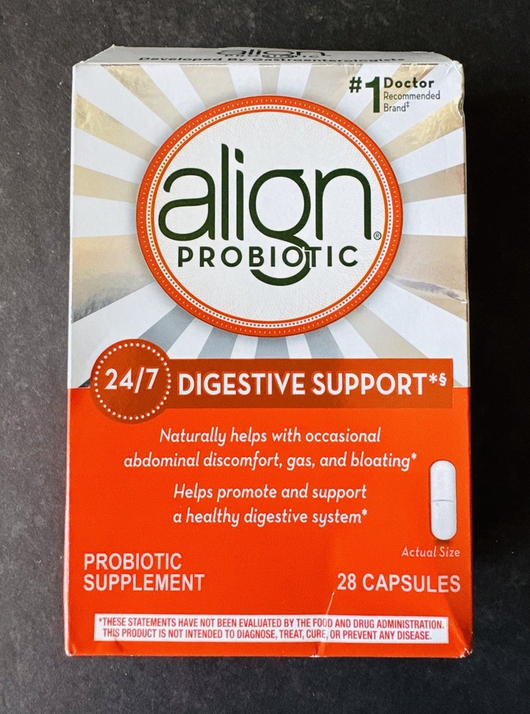 28 CAPSULES ALIGN PROBIOTIC 24/7 DIGESTIVE SUPPORT BB: 01/2027