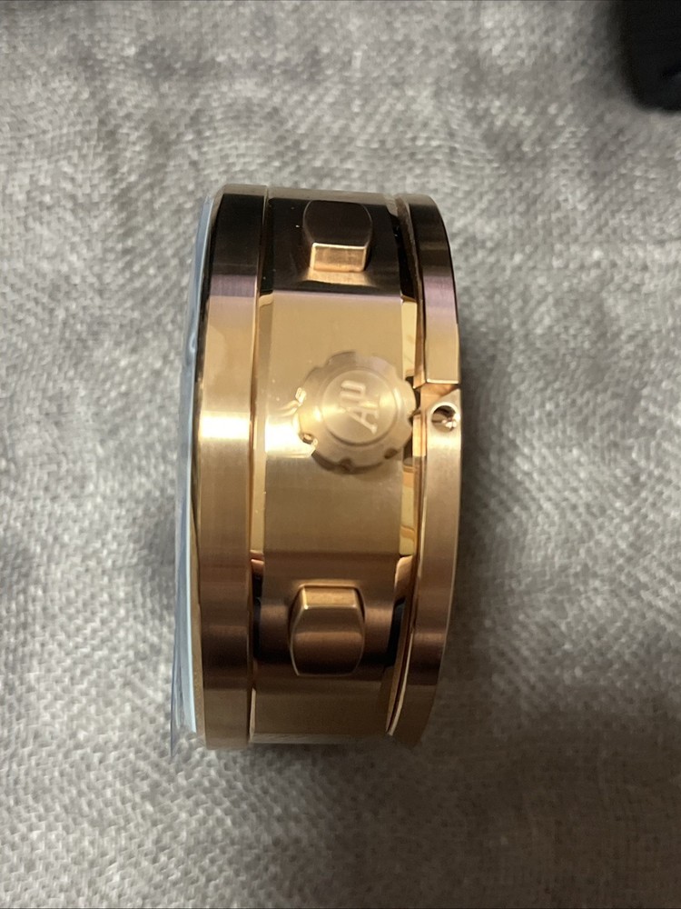 Original Audemars Piguet Code 11.59 Rose Gold Blue Dial Table Clock