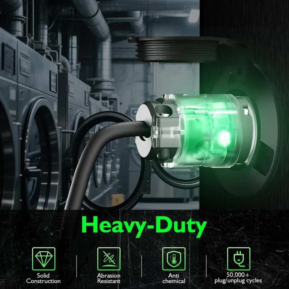 EPLESFTON 1 Pack Lighted 15 Amp 125 Volt Extension Cord Replacement Ends...