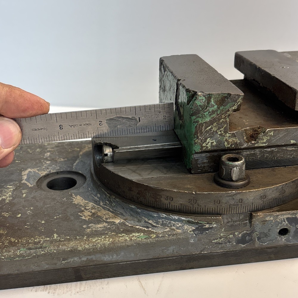 Vintage Precision Compound Slide Table Milling Drill Press Fixture