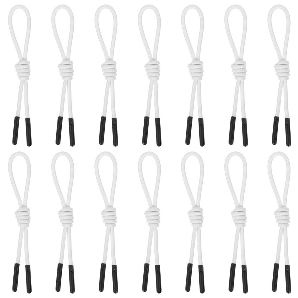 20 Pcs Stretch Cord Zipper Backpack Pull Extension Fixer for Jackets