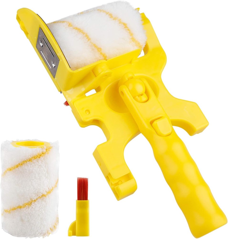 Multifunctional Clean-Cut Paint Edger Roller Brush Safe Tool Wall Corner Ceiling