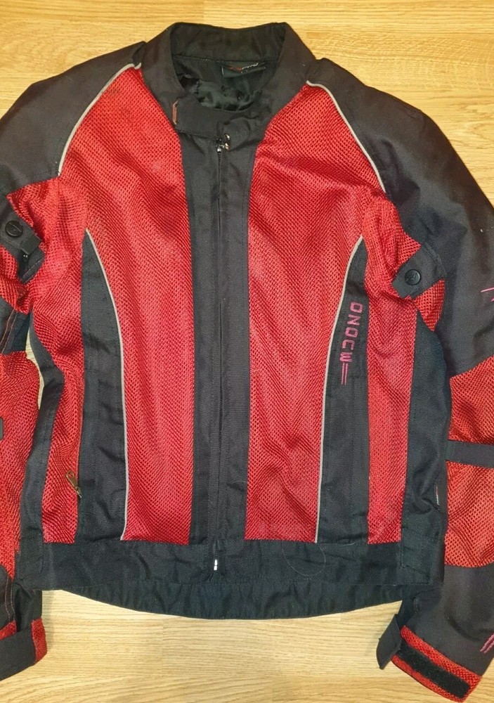 X-Pro Ozone Motorcycle Jacket Breathable Size M Medium Red/Black