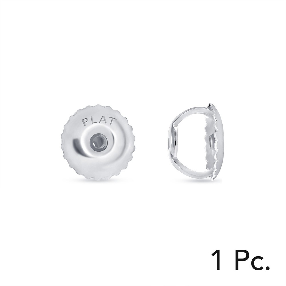 One 1 Pc Solid Real 950 Platinum Stud Earrings Finding Screw Back Replacement