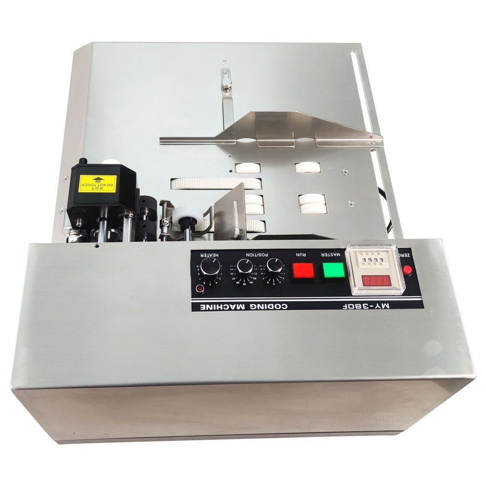 MY-380F Plat Surface Dry Ink Coding Machine Print Date Label 110V