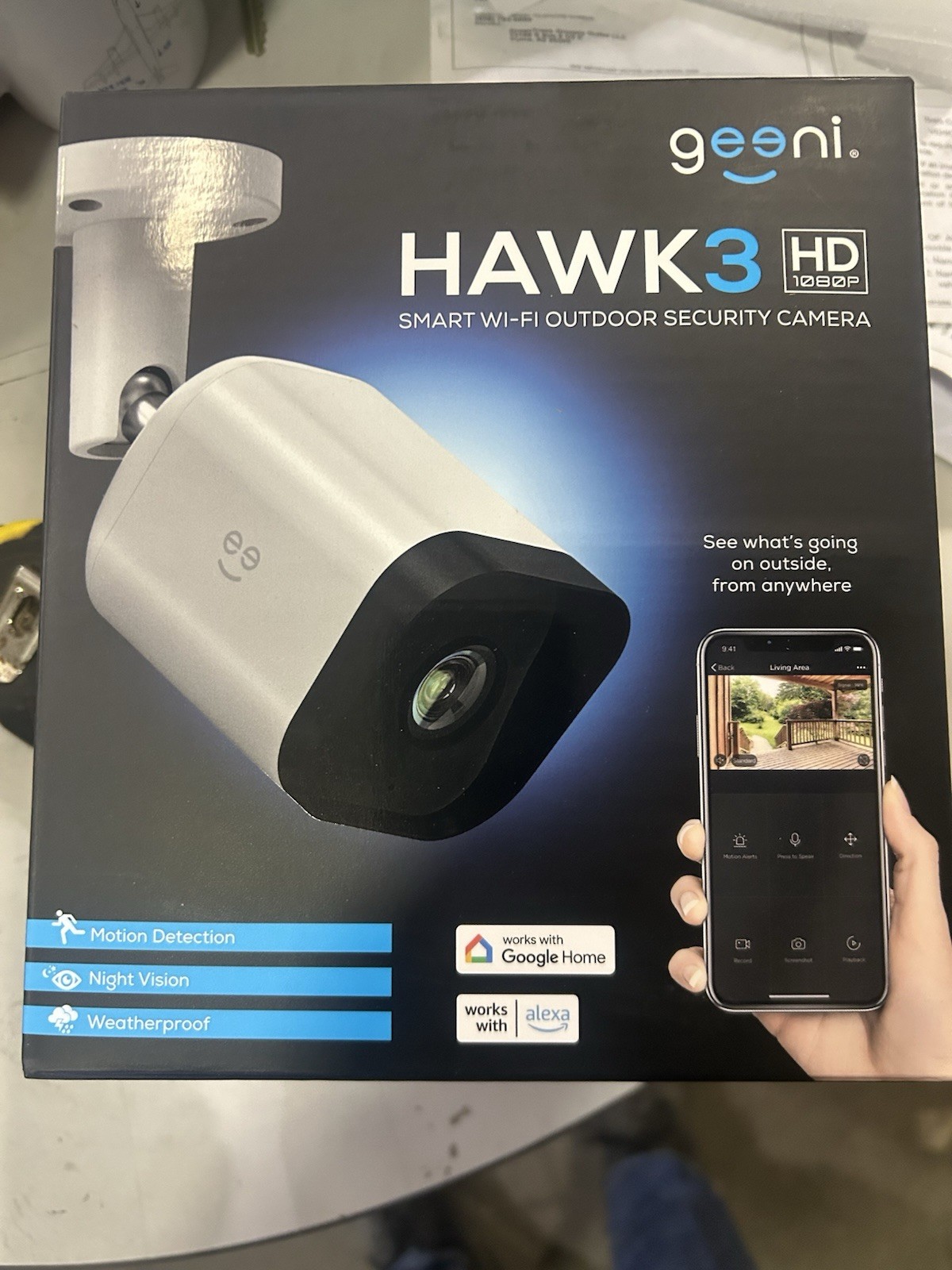 Geeni Hawk 3 Outdoor 1080p HD WiFi Security Camera – Weatherproof