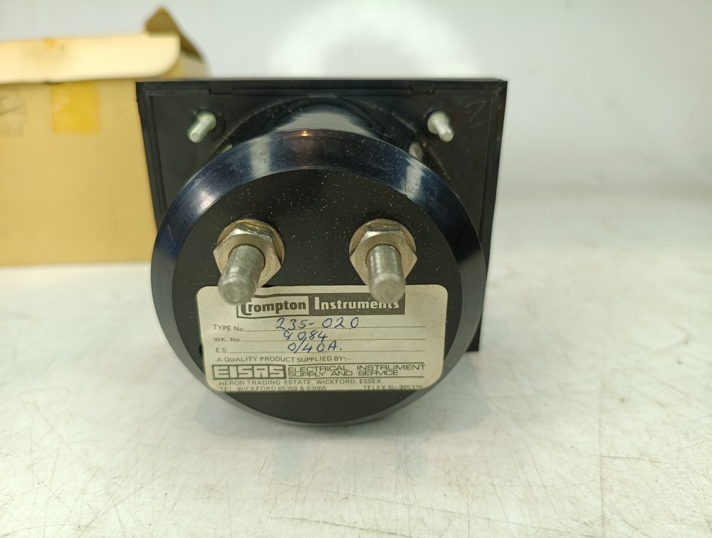 Crompton Ammeter 235-020 0-40A