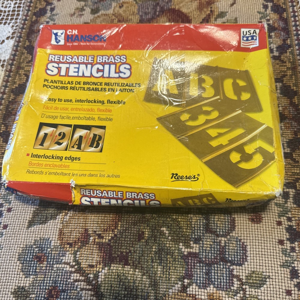 C.H. Hanson reusable brass stencils