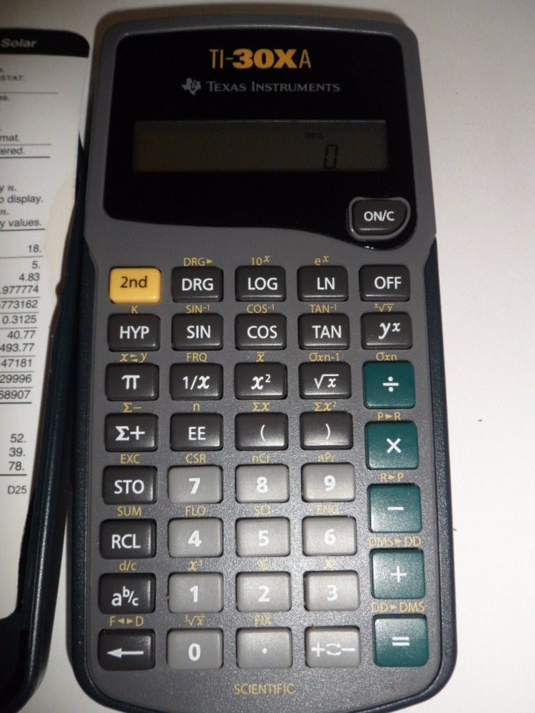 Texas Instruments TI-30XA Scientific Calculator