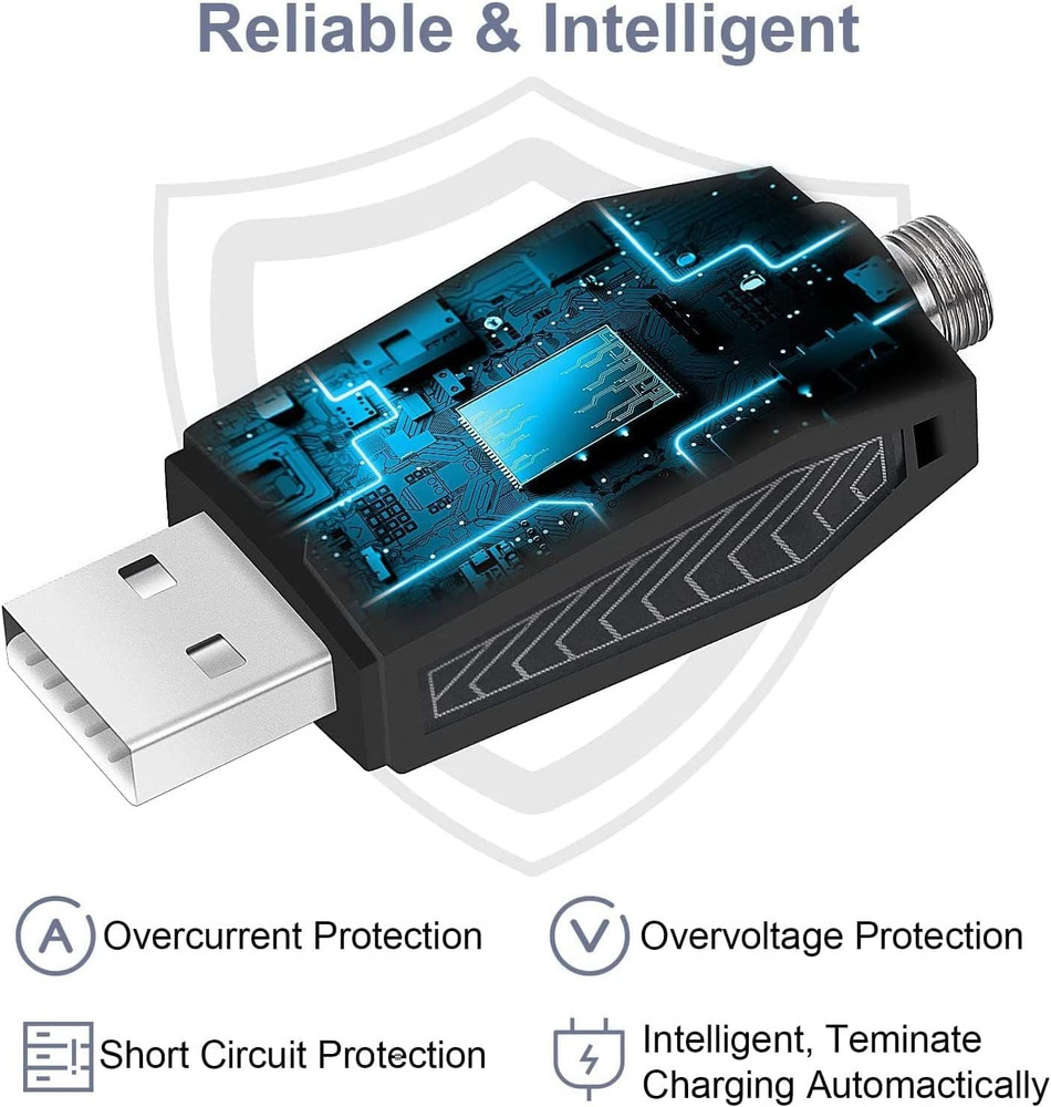 3-Pack USB Data Cables with LED Charging Reminder for 510 Models