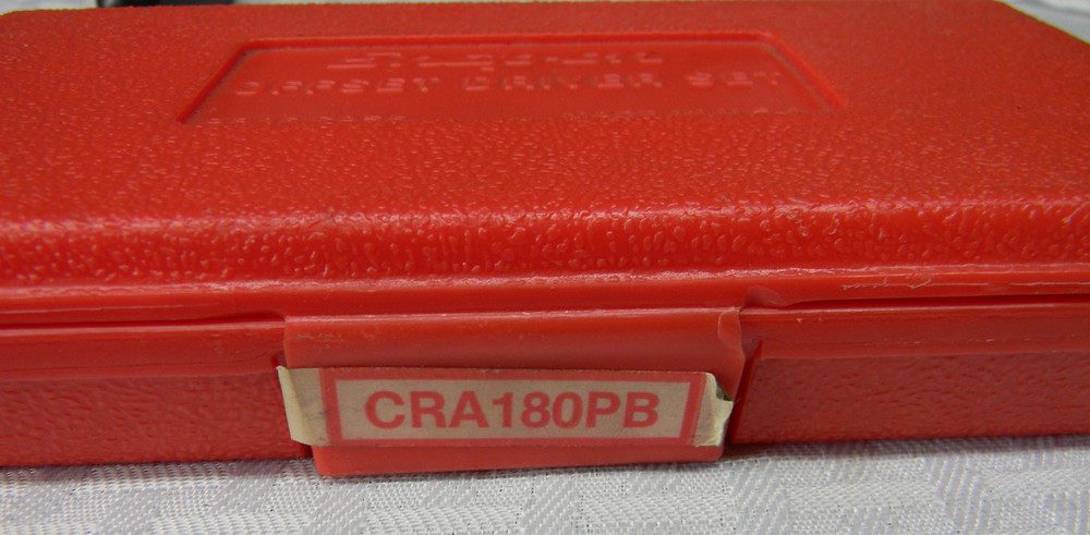 SNAP-ON 19PC OFFSET SCREWDRIVER RATCHET & BIT SET #CRA180PB MISSING 1 PC