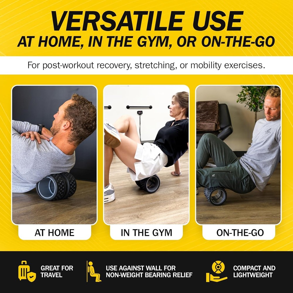 Rolflex SpineAline Back Roller – Muscle Rollers Deep Tissue Spine Alignment To