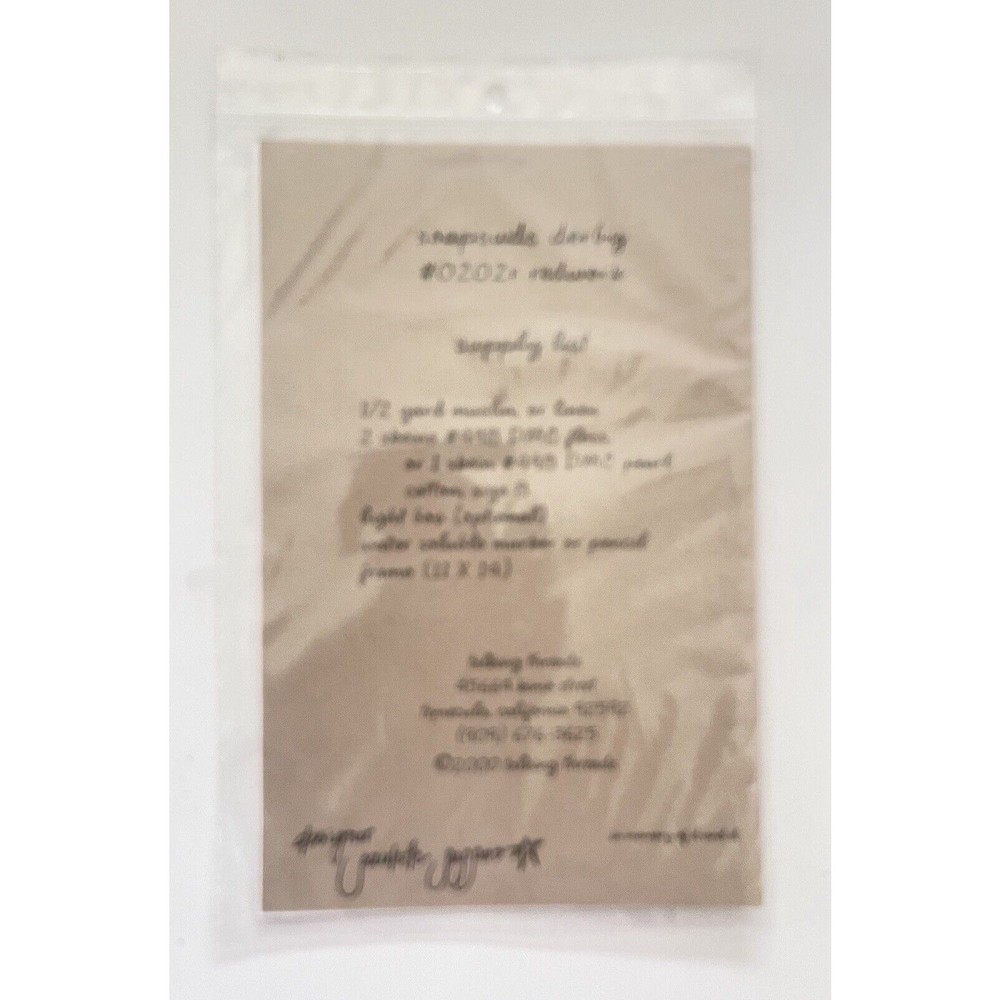 Talking Threads Soap Suds Derby Stitchery Pattern 0202r
