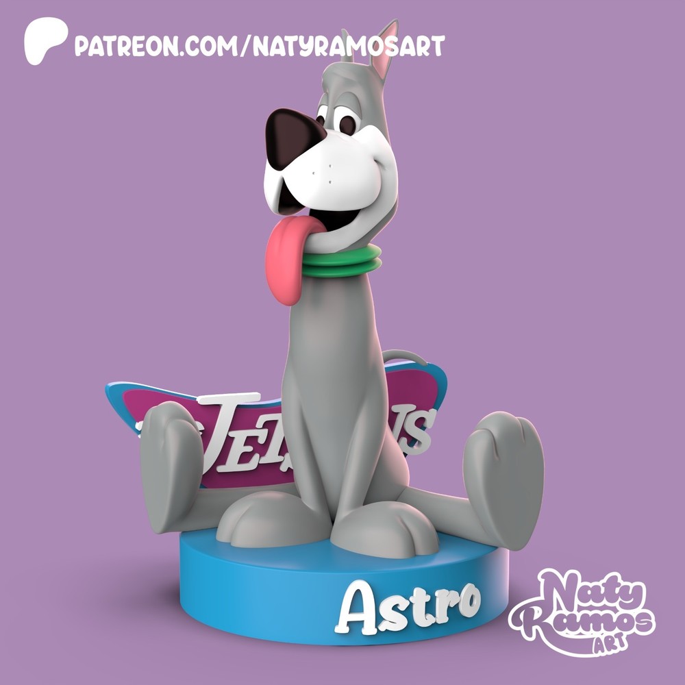 UNPAINTED Jetsons Set With Base 3D Printed Model Kit NR