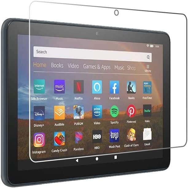 2PC Amazon Fire HD 8/8 Plus 12th Gen 2022 Tablet Screen Protector Tempered Glass