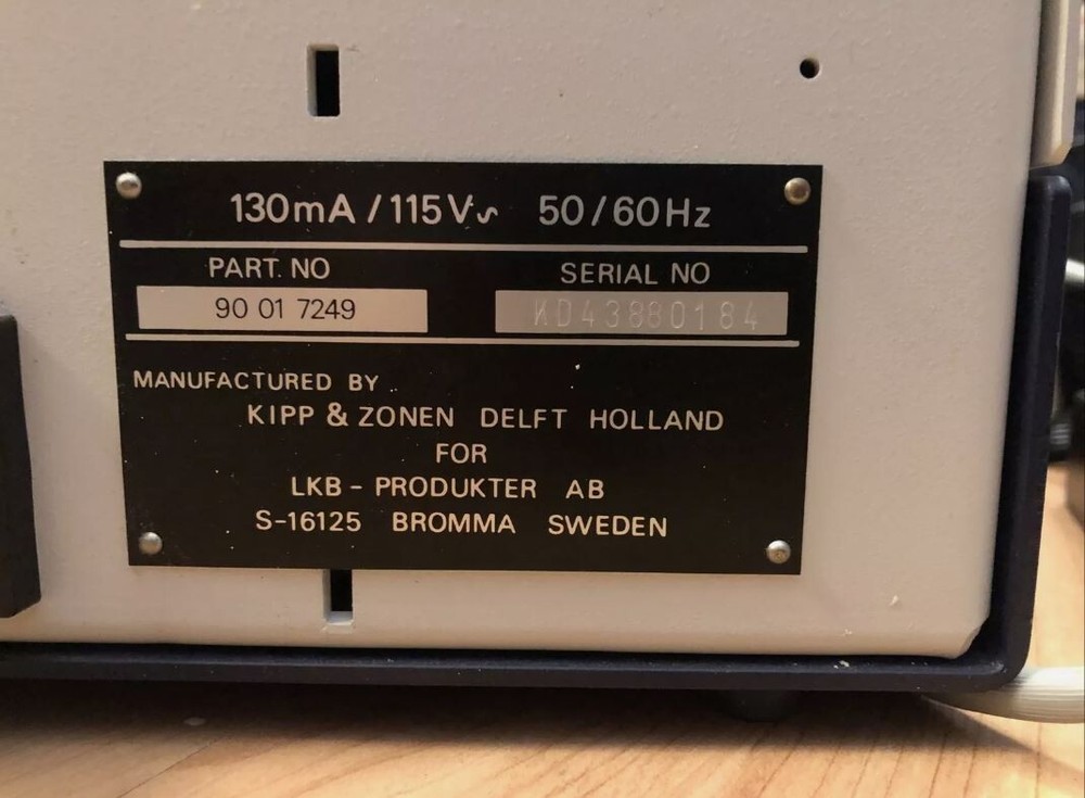 LKB Bromma 2210 2-Channel Chart Recorder Linear Tested!