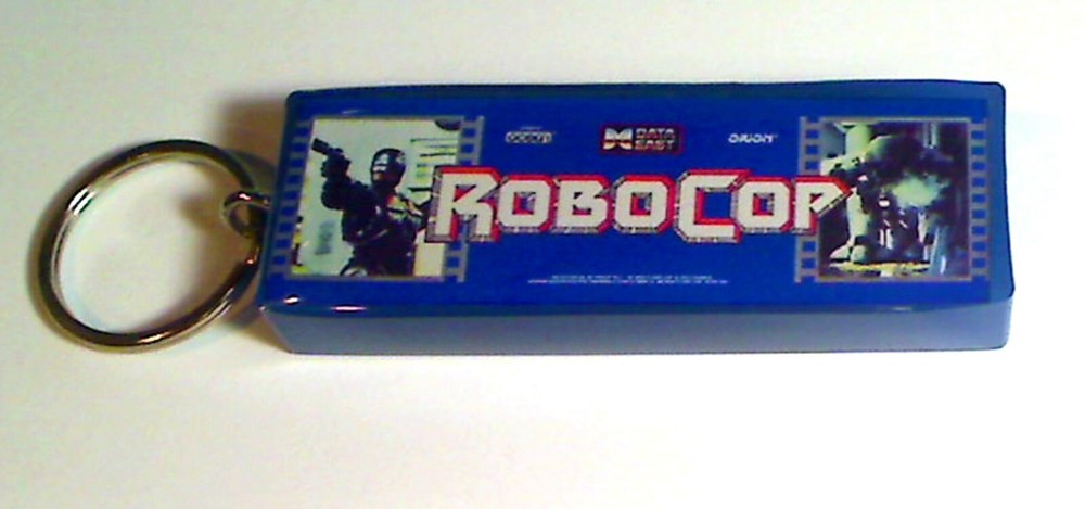 RoboCop  Arcade Marquee Coin Door accessory Keychain