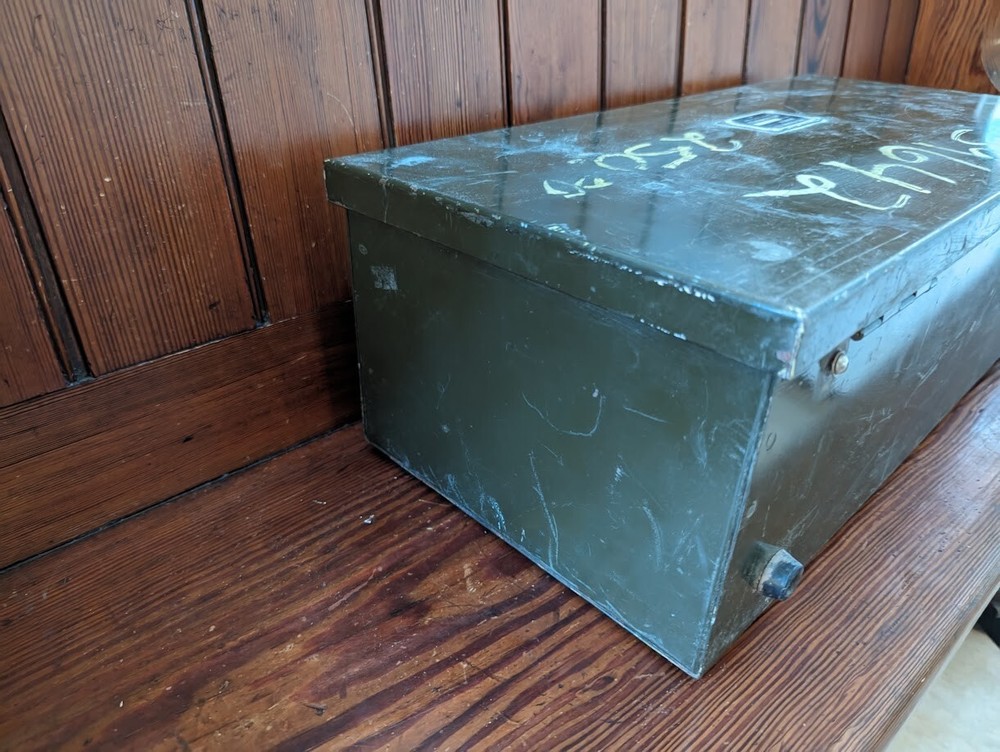 vintage military anemometer wind meter