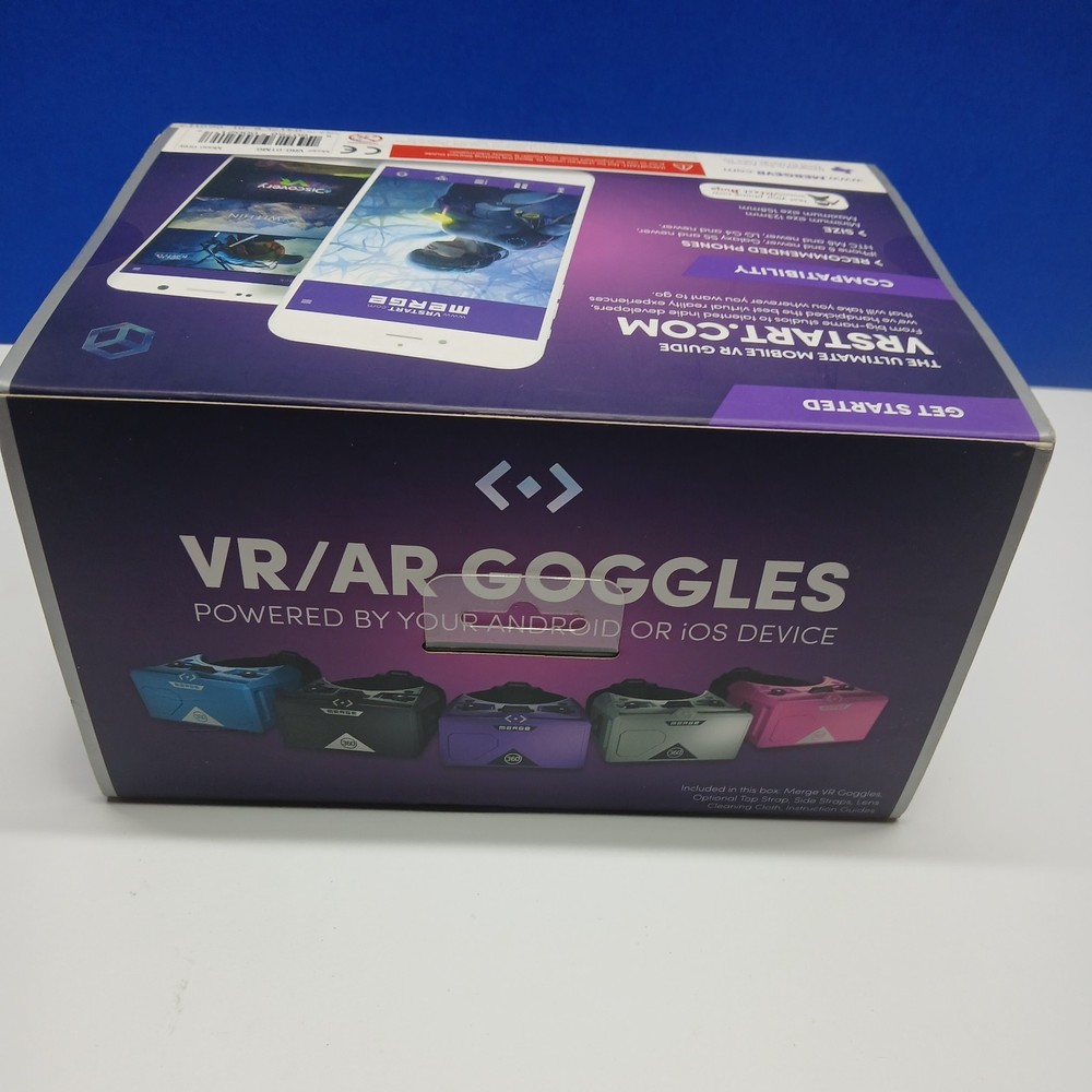 Merge AR/VR Headset Goggles Virtual Reality for Apple/Android - Open Box B203-4
