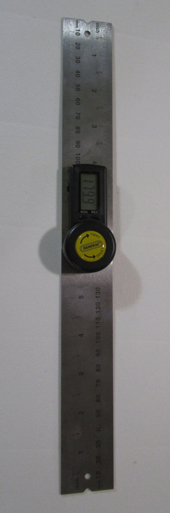 Digital Angle Finder Protractor by General Tools, 5" SS Ruler Lock Knob EX Cond