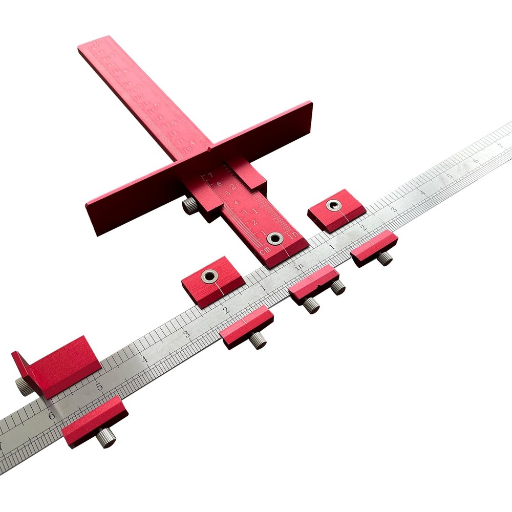 Cabinet Hardware Jig Cabinet Hardware Template for Installing Drawers Pulls a...