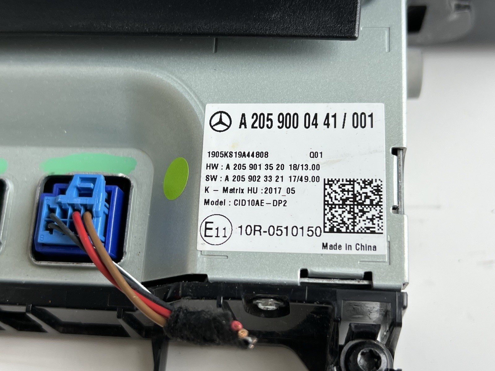 2020 MERCEDES-BENZ C300 DASH CENTER SCREEN MONITOR A2059000441 OEM