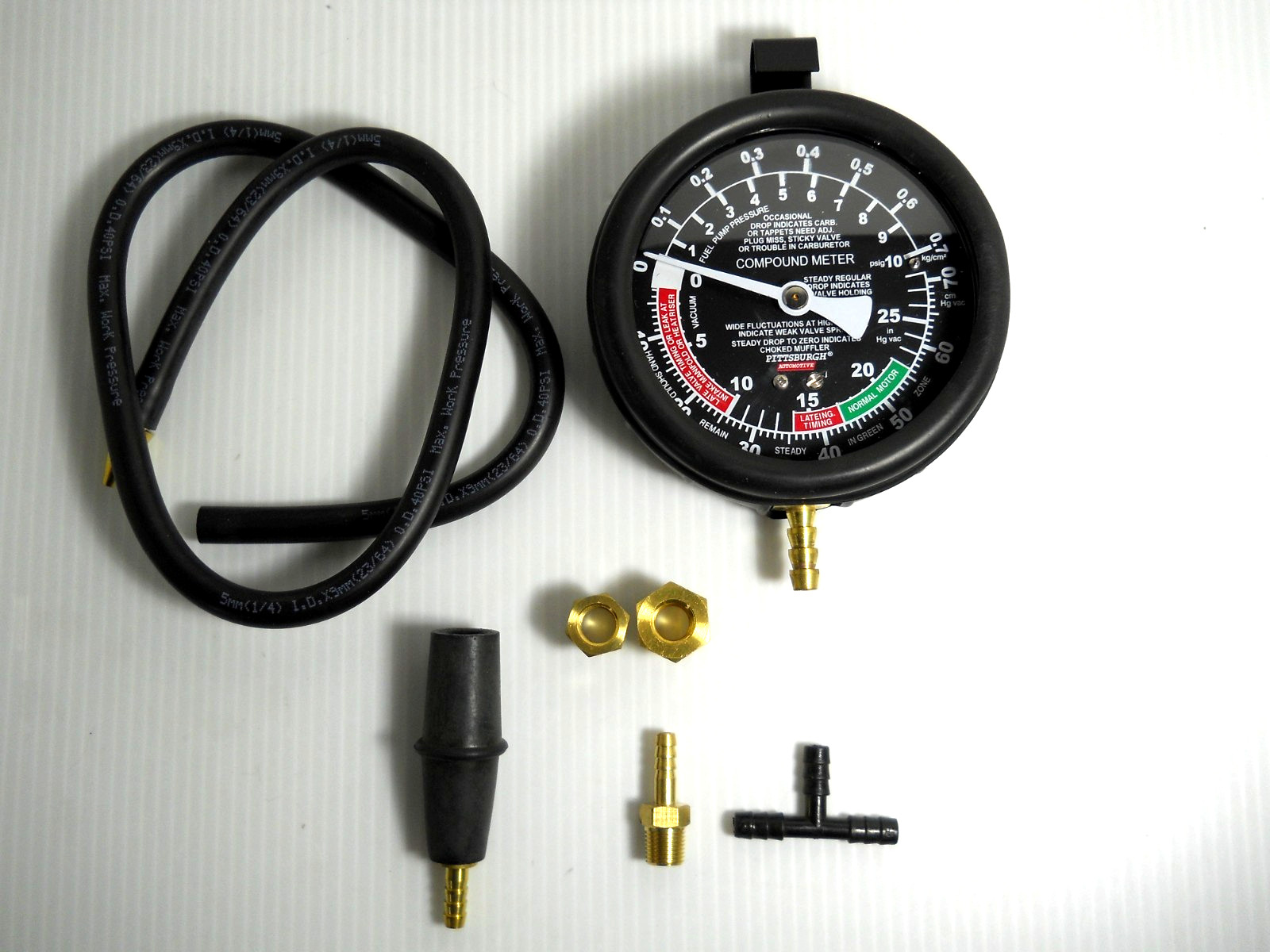 Pittsburgh Automotive Fuel Pump and Vacuum Gauge Tester Kit #62637