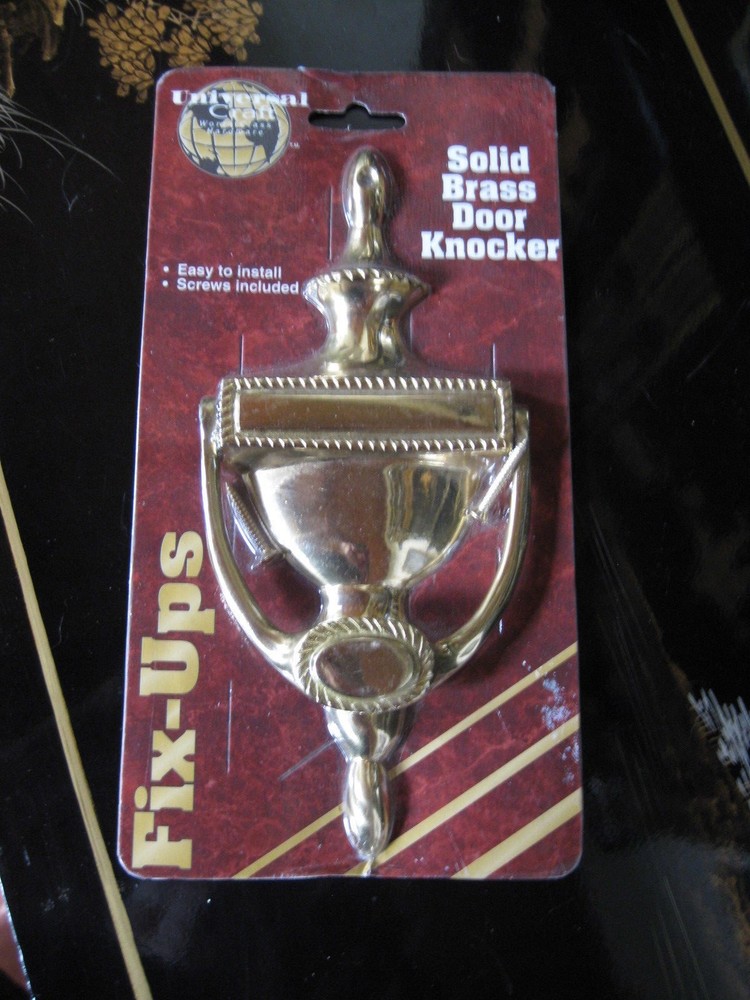 Universal Craft Solid Brass Door Knocker New