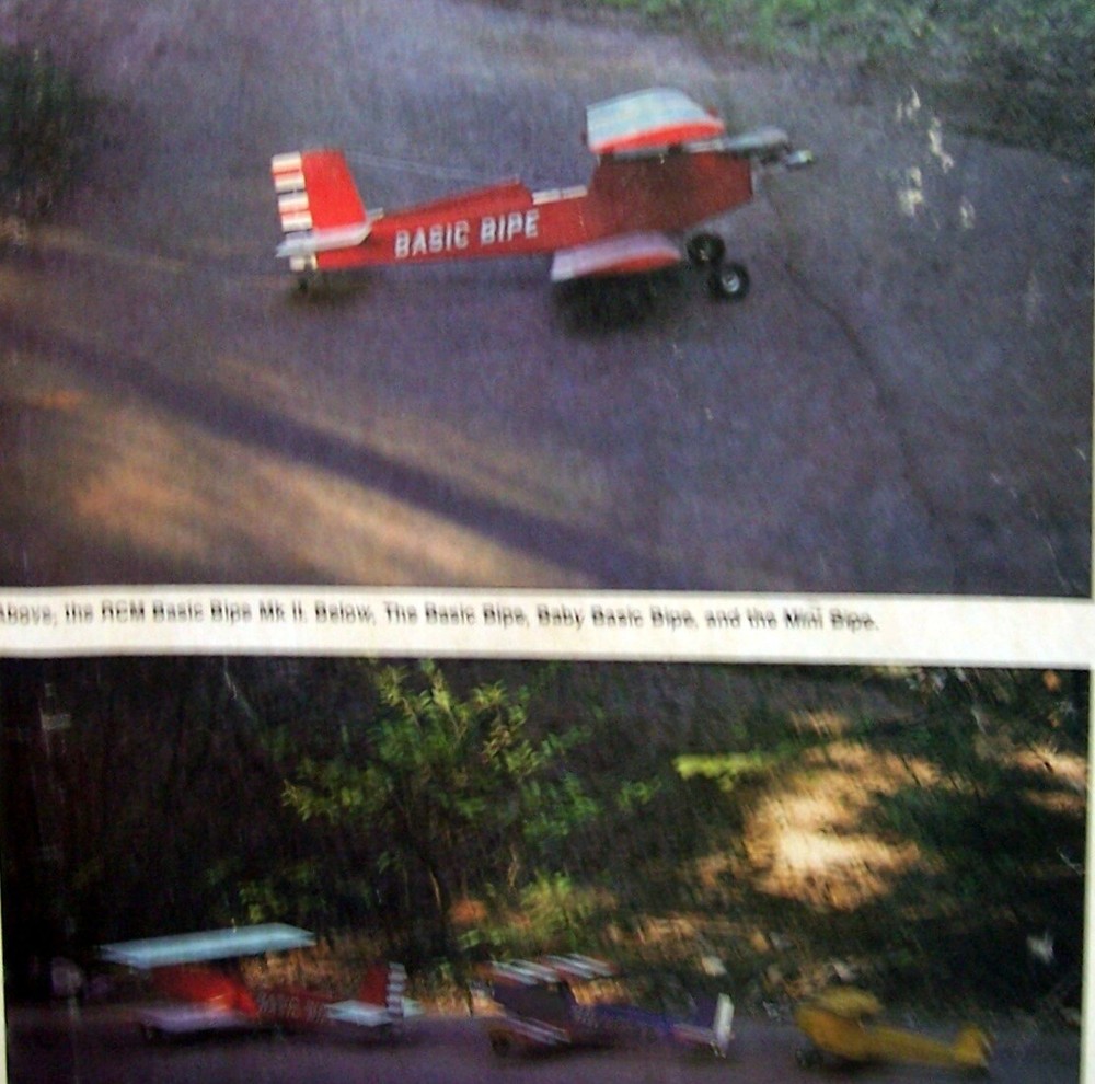 RCM BASIC BIPE MK II PLAN + CONSTRUCTION ARTICLE for 35" Span RC Model Airplane
