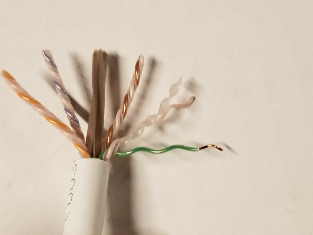 Commscope CS44P Cat6A U/UTP Network Ethernet 10G 10Gig Cable Plenum White /50ft