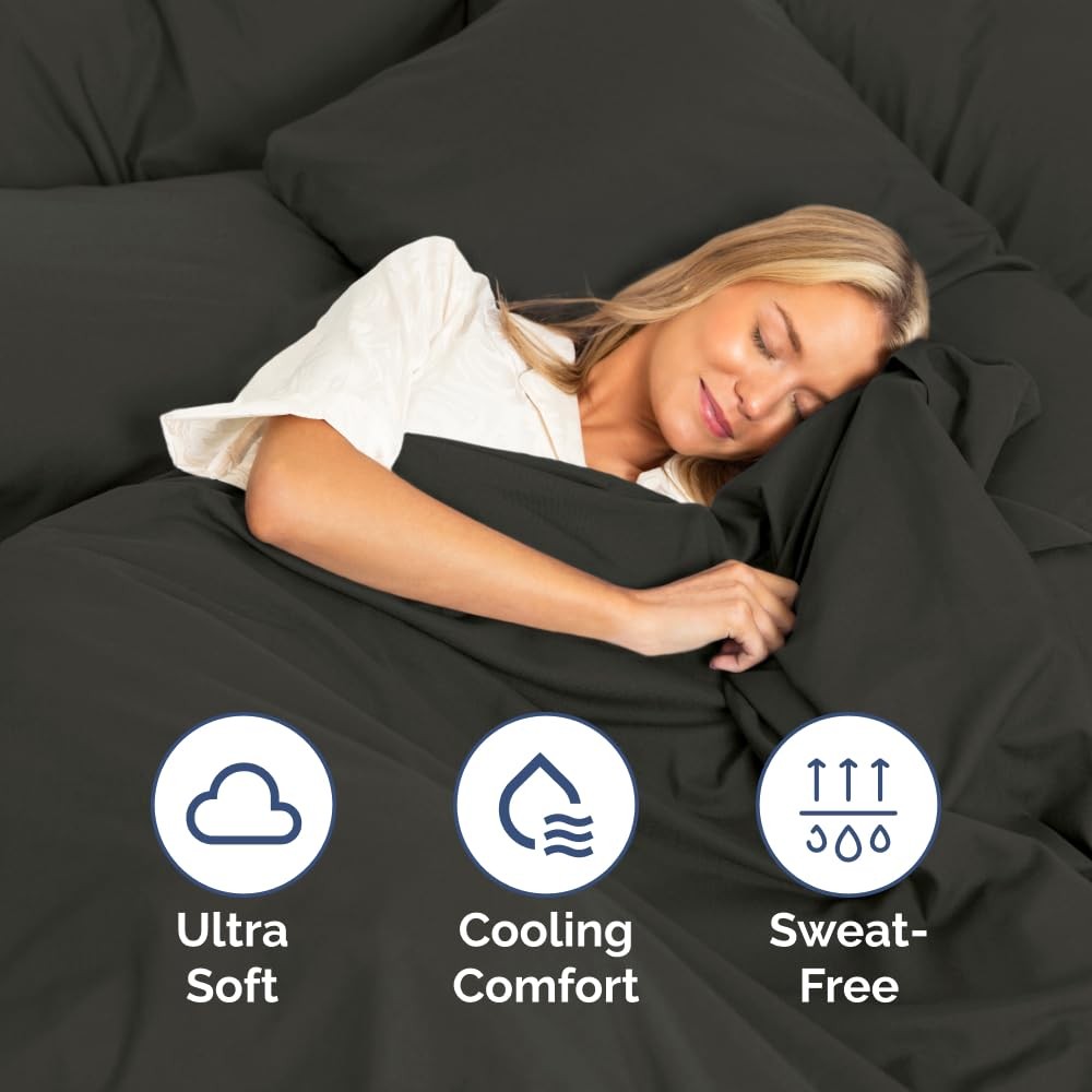 King Size 4 Piece Sheet Set - Comfy Breathable & Cooling Bed Sheets Set - Hot...