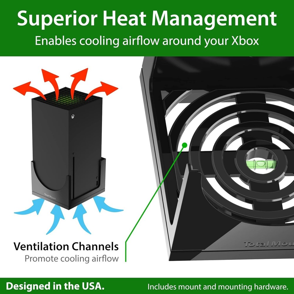 All-Side Secure Wall Mount for Xbox Series X - Effortless Installation & Access